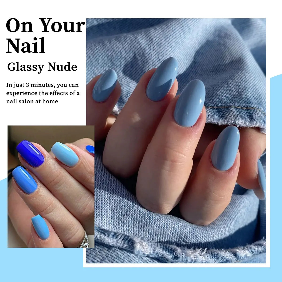 kit com 6 Esmaltes em gel UV/LED- cores modernas e longa Duraçao