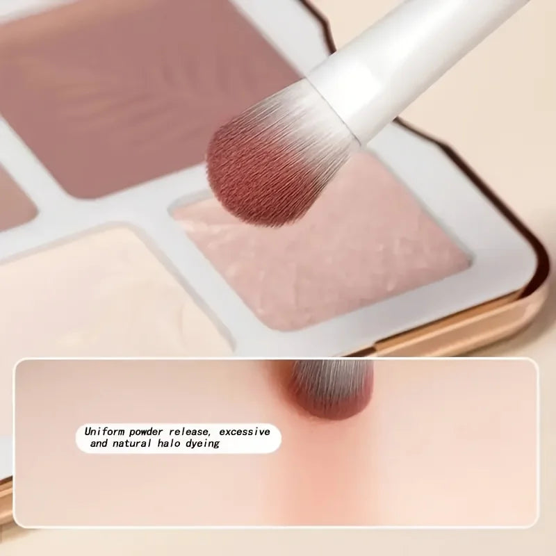 Kit com 5 Pincéis para Maquiagem dos Olhos – Cerdas Macias para Sombra, Esfumar e Delinear