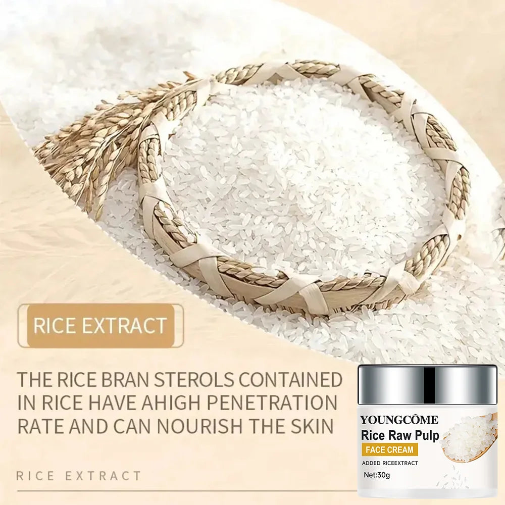Rice Cream- Creme de Arroz Hidratante para o Rosto