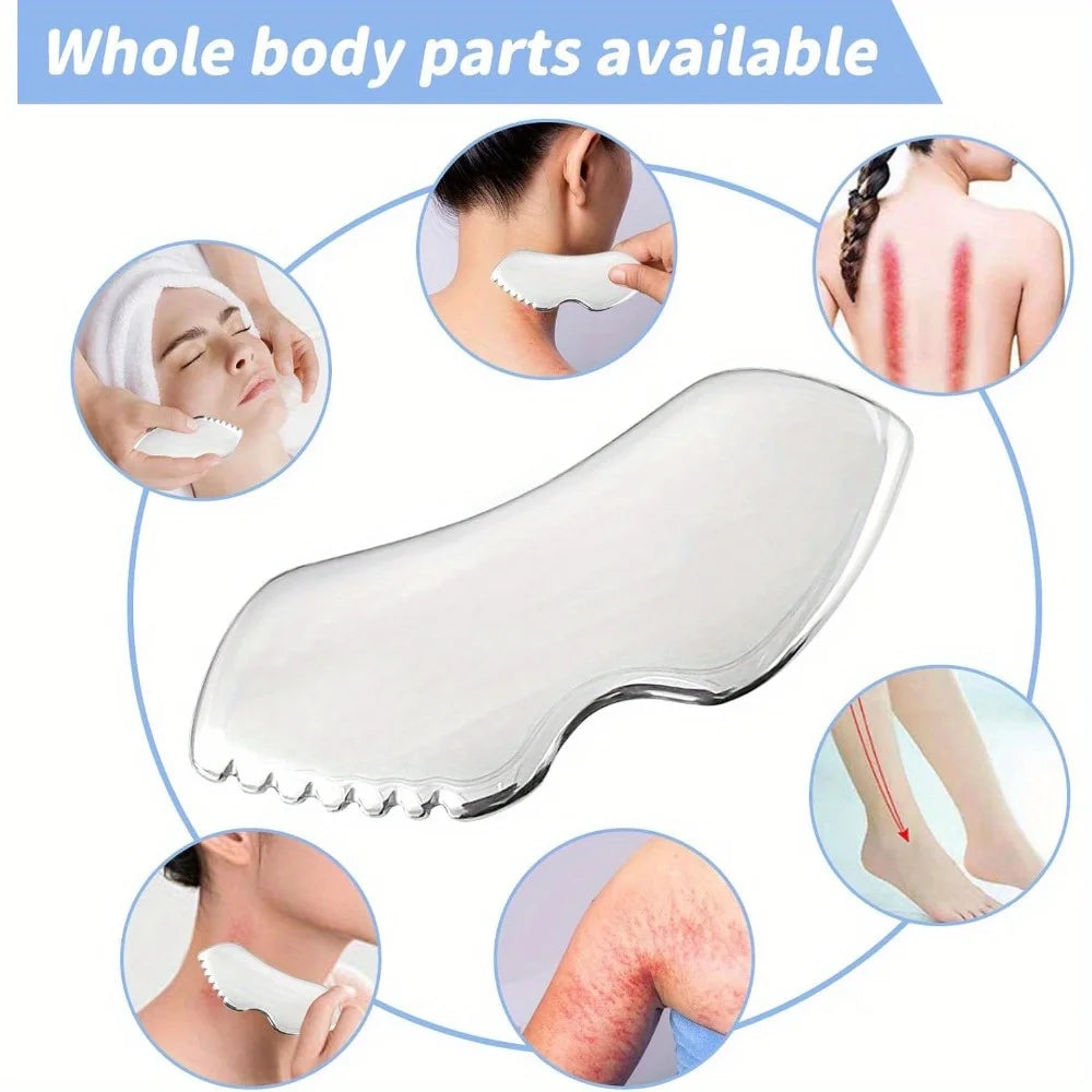 Gua Sha em Pedra Natural para Massagem Facial