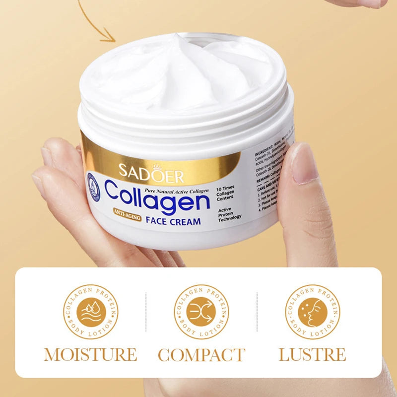 Creme Facial Firmador  Hidratante com Colágeno