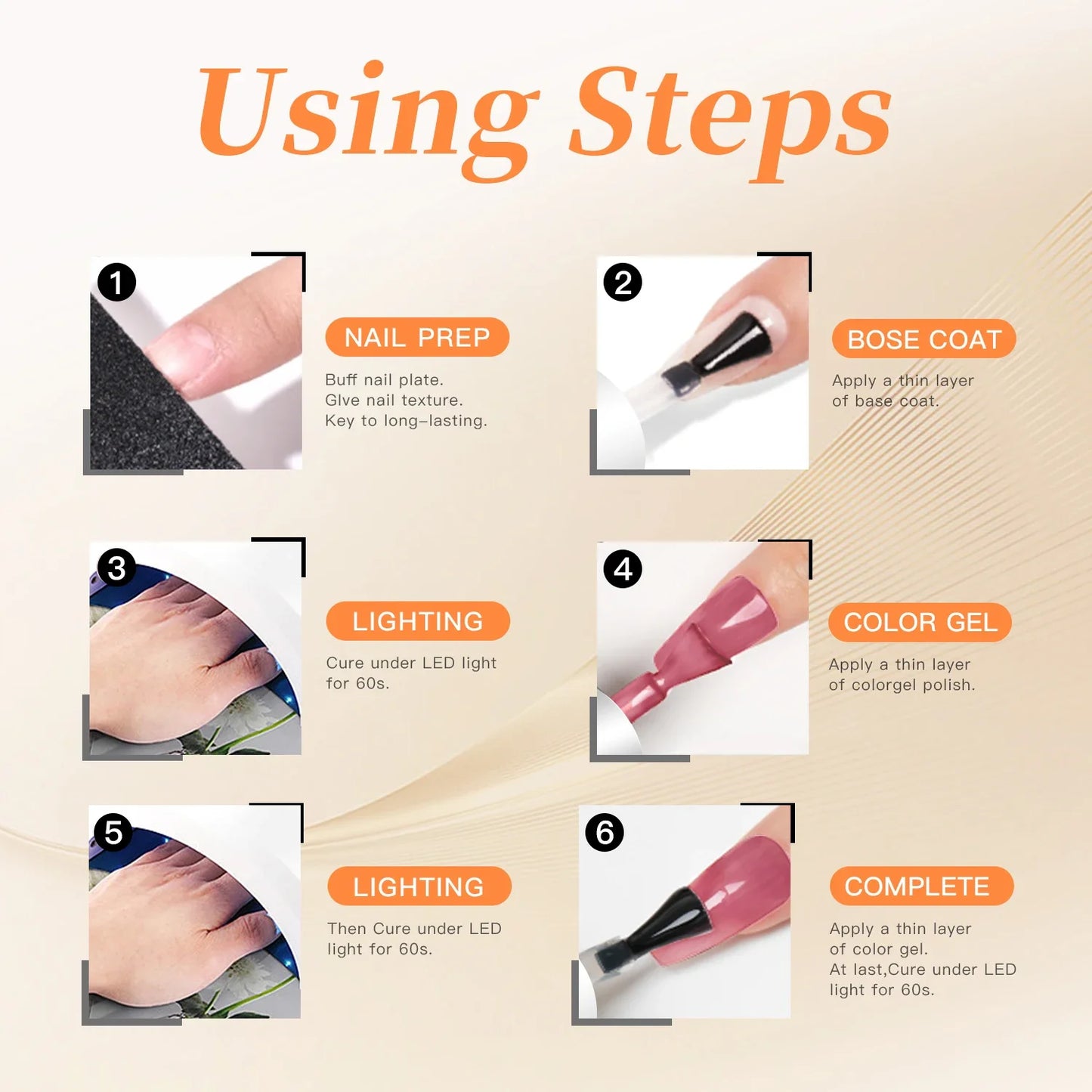 kit Base Coat, Kit Profissional Base Coat, Top Coat,Brilhante e Top Coat Fosco para Unhas em Gel