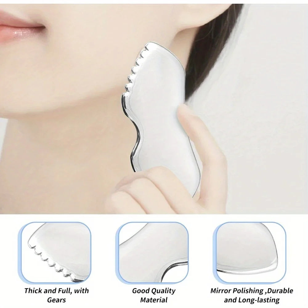 Gua Sha em Pedra Natural para Massagem Facial