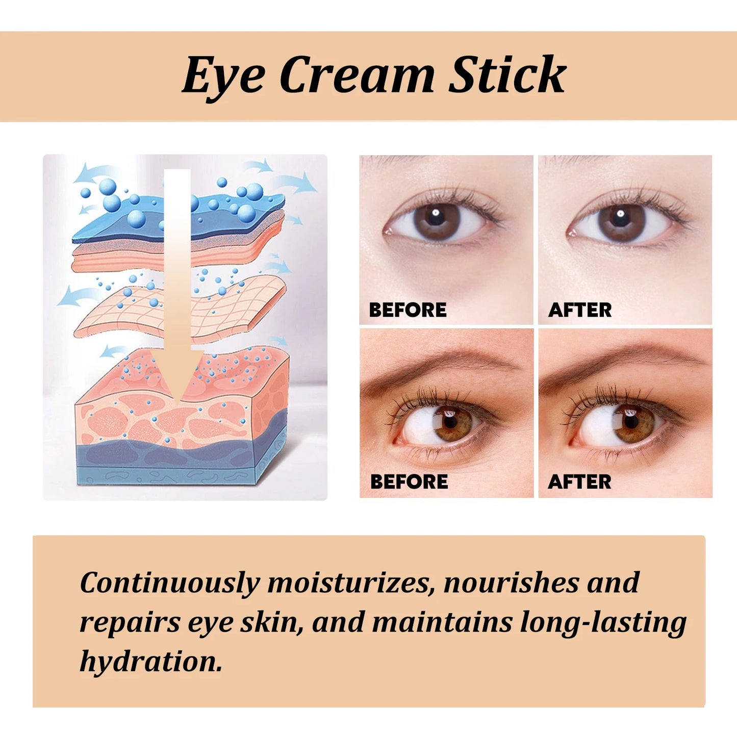 Creme para Área dos olhos hidratante e revitalizante
