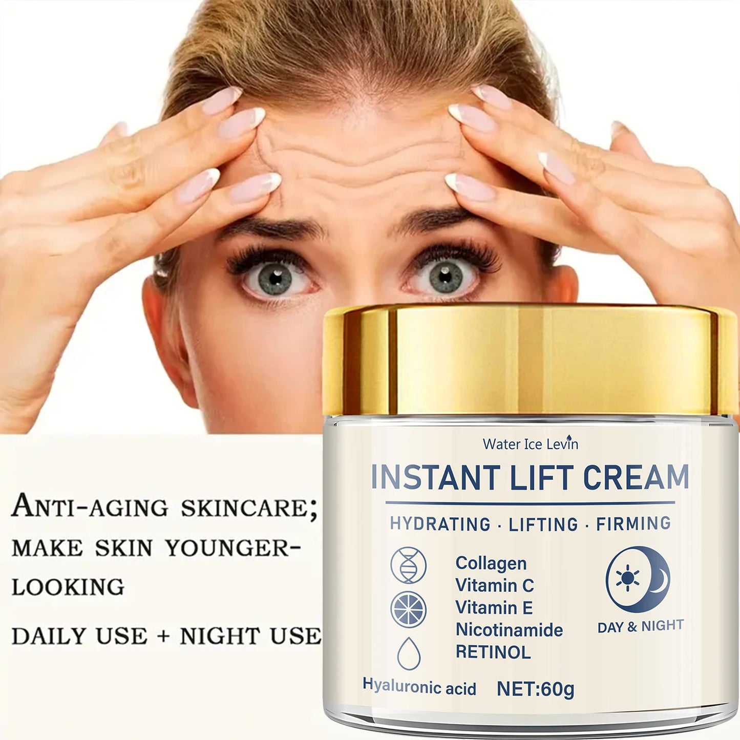 Creme Facial Firmador com Coláageno, Retinol e Ácido Hialurônico