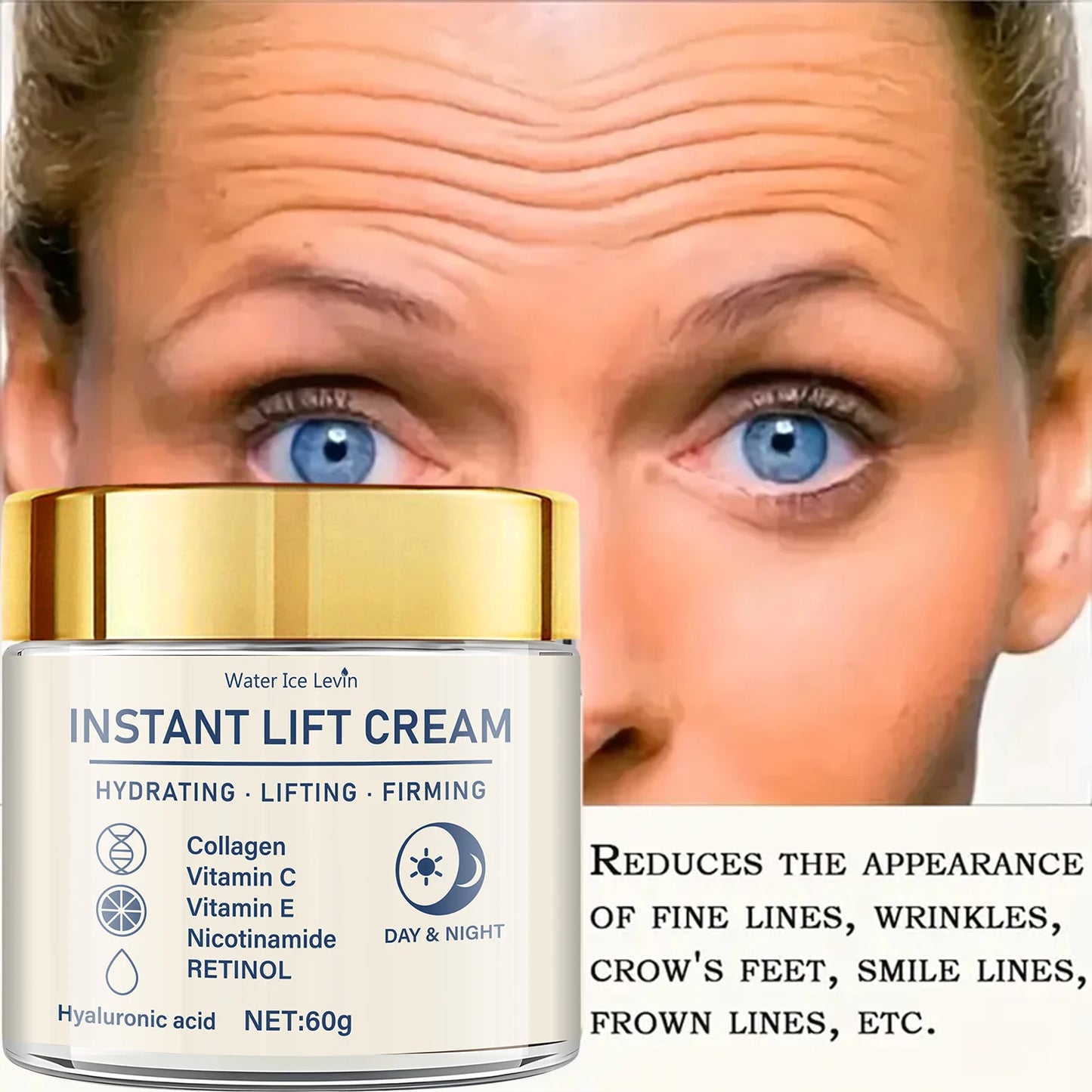 Creme Facial Firmador com Coláageno, Retinol e Ácido Hialurônico